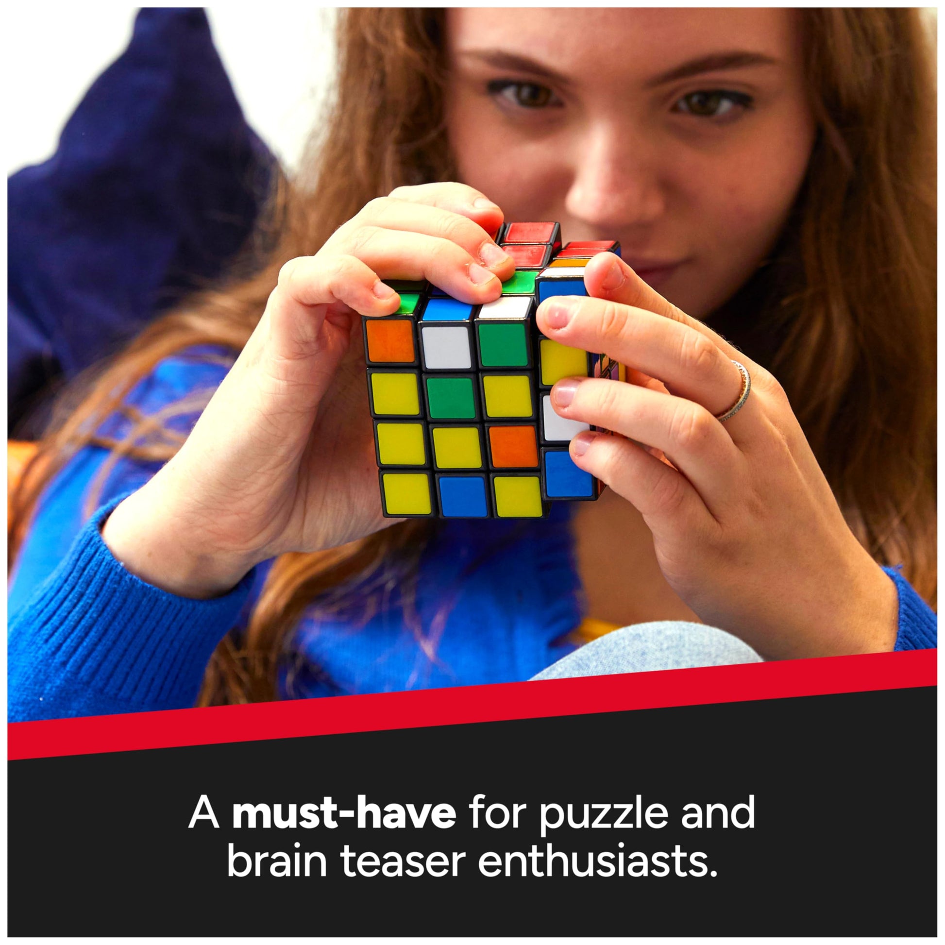 Rubik’s Cube, 4x4 Master Cube Color-Matching Puzzle, Bigger Bolder Version of the Classic, Packaging May Vary Rubik's