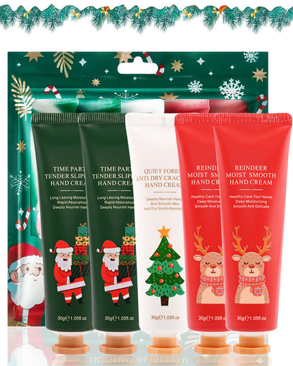 Hand Cream Kit-5Pcs Moisturizing Hand Lotion, Christmas Skincare for Women 🍁 All In One Marketplace Canada