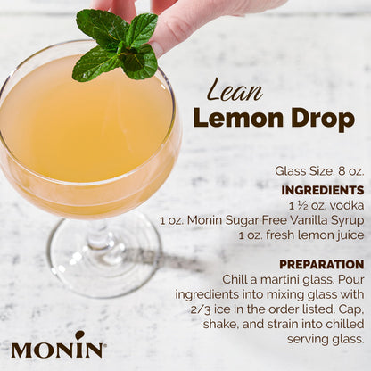 Monin - Sugar Free Vanilla Syrup | Premium Calorie-Free Syrup | Pure & Rare Madagascar Vanilla for Coffee, Lattes & More (BPA-Free Plastic Bottle, 33.8 fl oz) - Available at All In One Marketplace Canada