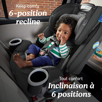 Graco 4Ever All-in-One Convertible Car Seat, 4-in-1 Baby to Big Kid Car Seat from 1.8-54 kg (4-120 lb), ProtectPlus Engineered, Chelsea