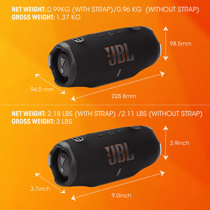 JBL Charge 6 - Portable Waterproof and Drop-Proof Bluetooth Speaker - Turquoise