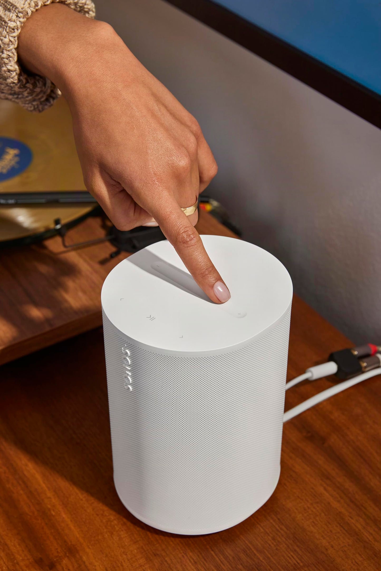 Sonos Era 100 SL - Compact, Microphone-Free Speaker with WiFi, Bluetooth - White Sonos