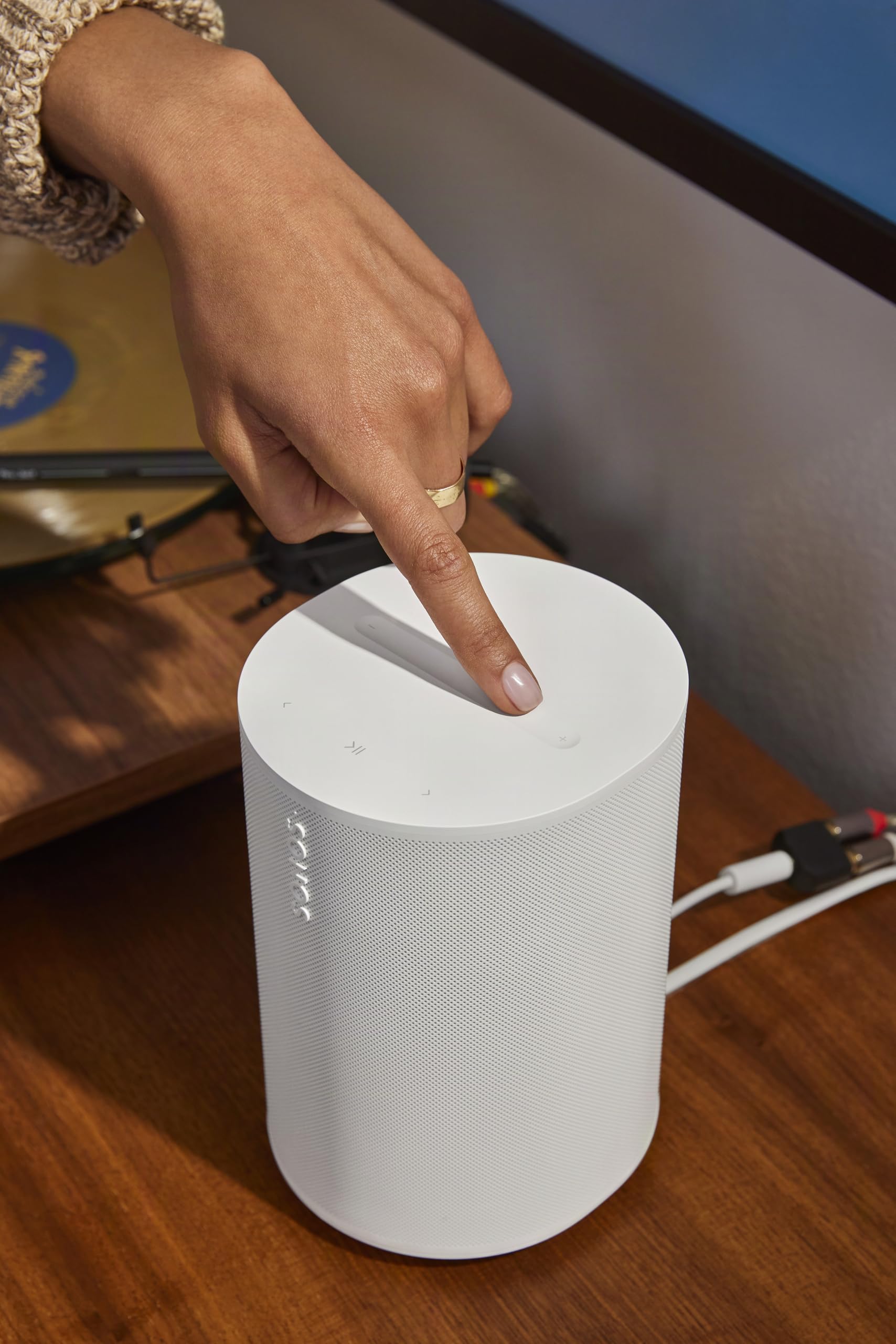 Sonos Era 100 SL - Compact, Microphone-Free Speaker with WiFi, Bluetooth - White Sonos