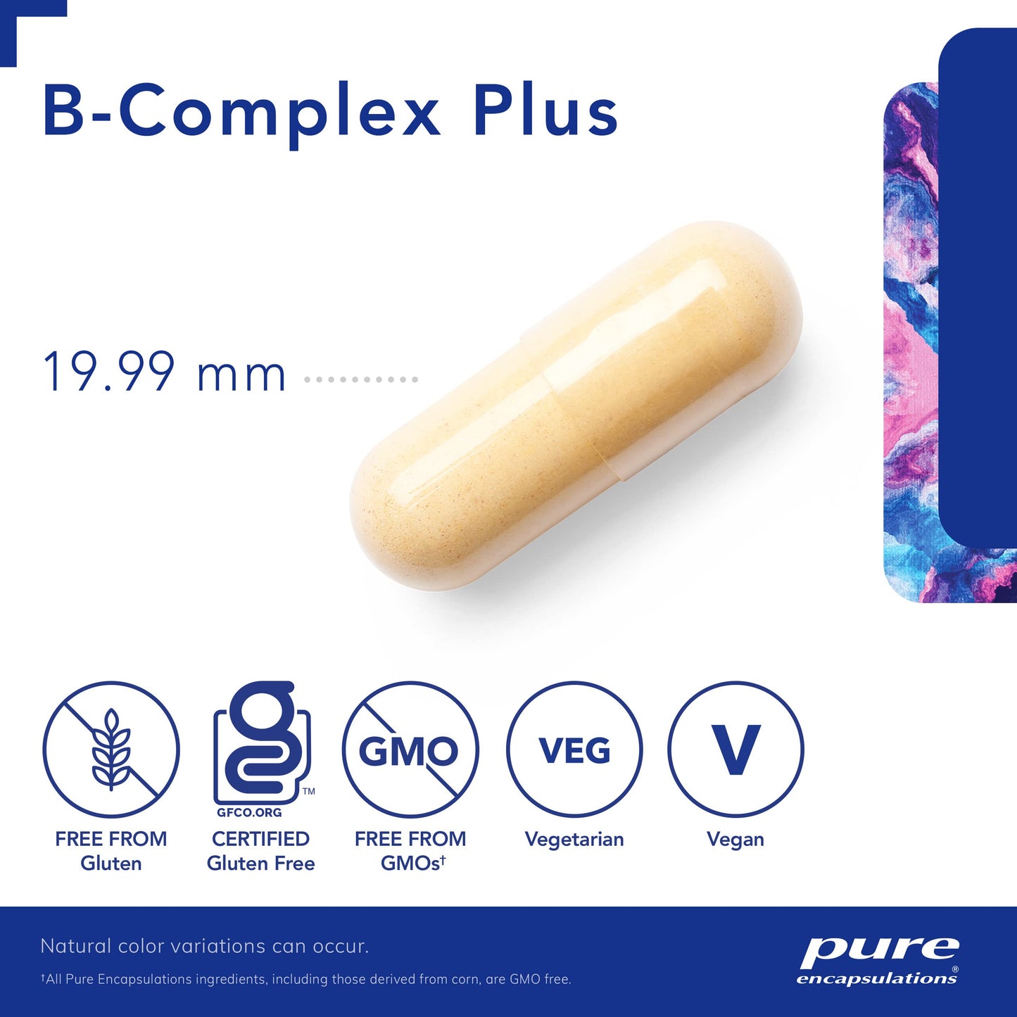 Pure Encapsulations B-Complex Plus - B Vitamins Supplement to Support Neurological Health, Cardiovascular Health & Energy Levels* - With Vitamin B12 & More - 120 Capsules - Available at All In One Marketplace Canada