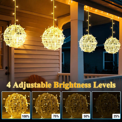 Fairdeer 8 Pack 7.9" Outdoor Christmas Balls, Warm White & Multicolor 🍁 All In One Marketplace Canada
