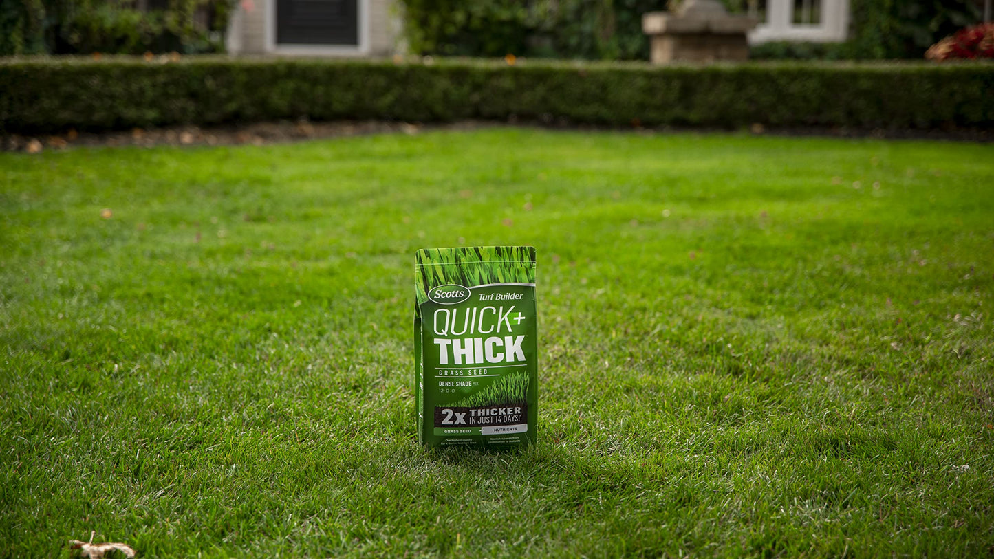 Scotts Turf Builder Quick + Thick Grass Seed (Dense Shade) 1.2kg (12675) - Available at All In One Marketplace Canada