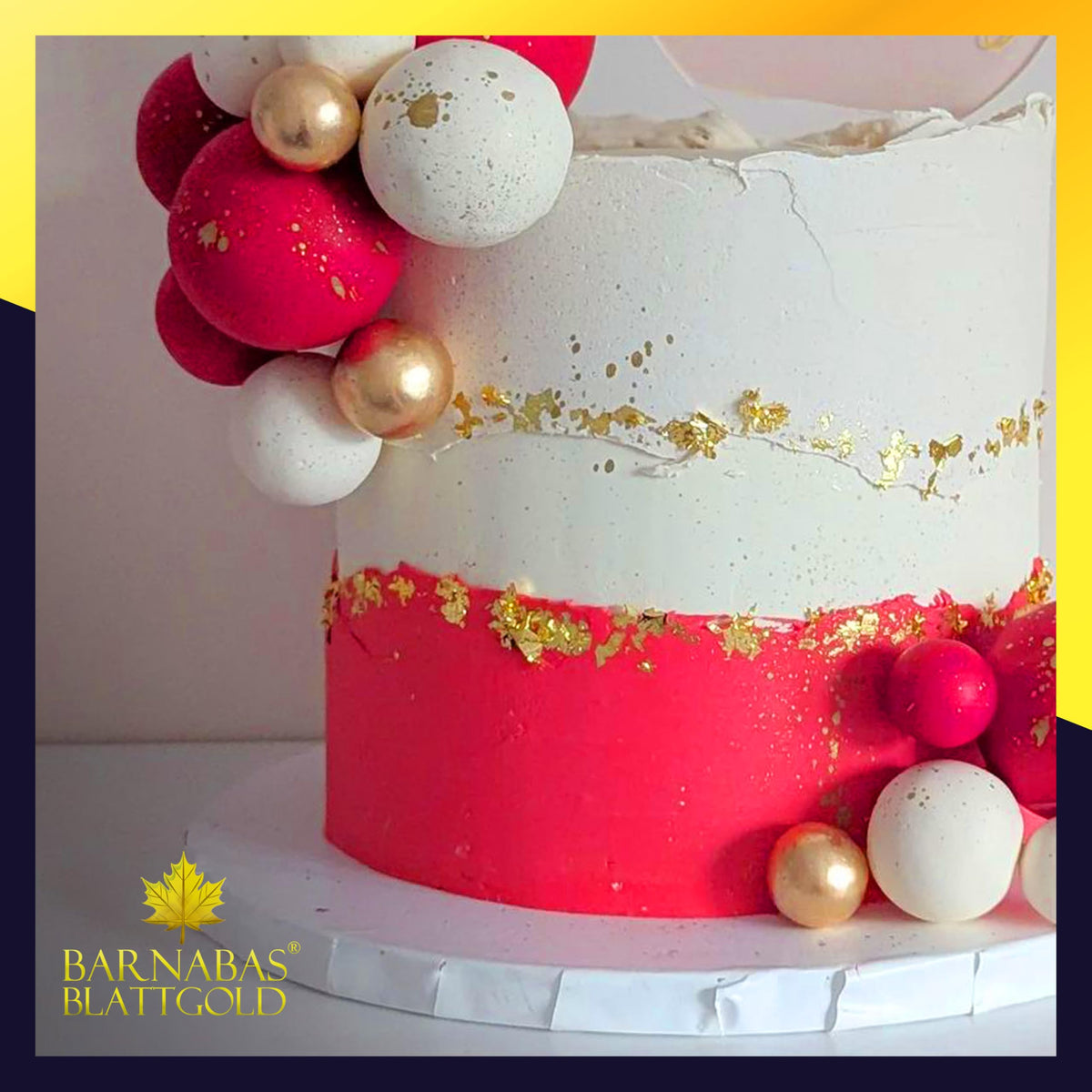 Barnabas Blattgold Edible Gold Leaf 24K - Cake Decorations, Loose Gold Leaf Sheets for Cupcakes - 1.5 inches, Interleaf of 12 🍁 All In One Marketplace Canada