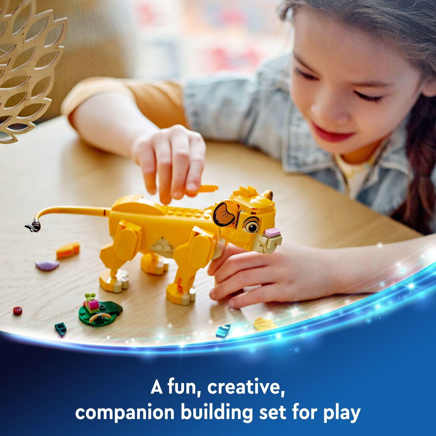 LEGO Disney Simba The Lion King Cub Buildable Disney Toy for Kids, Disney Collection, Lion King Movie Toy, Simba Toy Construction Playset Figure, Fun Gift for Girls and Boys Ages 6 and Up, 43243 LEGO