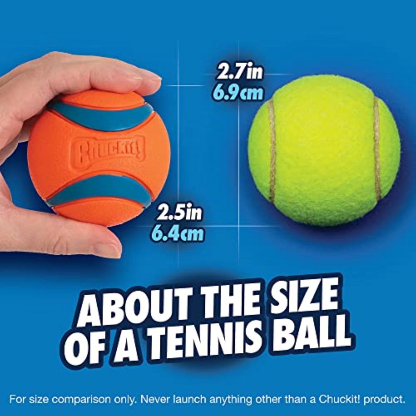 Chuckit! Ultra Ball Fetch Toy for Dogs, Medium Size 8 Pack with Cleaning Bucket Chuckit!