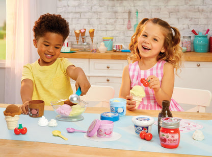 Little Tikes Creative Chefs Ice Cream Kit with Special Make-It! Mix Play Sand, 20 Accessories, Realistic Pretend Play Set, for Boys and Girls, Ages 3+ 🍁 All In One Marketplace Canada