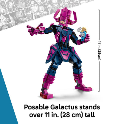 LEGO Marvel Fantastic Four vs. Galactus Construction Figure - Super Hero Building Toy - 4 Minifigures, Including The Thing, Invisible Woman and Human Torch - Gift for Kids, Boys and Girls, 9+ 76316 LEGO