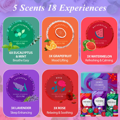 Shower Steamers Aromatherapy Pods- 18 Pack Shower Bombs Organic Essential Oils, Womens Stocking Stuffers, Christmas Self Care Gifts for Women Mom Her Grandma Wife, White Elephant Gifts 🍁 All In One Marketplace Canada