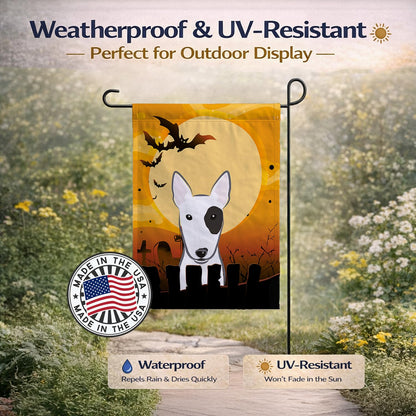 Drapeau de jardin Caroline's Treasures BB1767GF Halloween Bull Terrier, petit, multicolore
