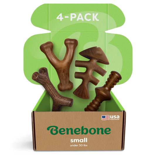 Benebone Small 4-Pack Dog Toys for Aggressive Chewers – Under 30 lbs 🍁 All In One Marketplace Canada