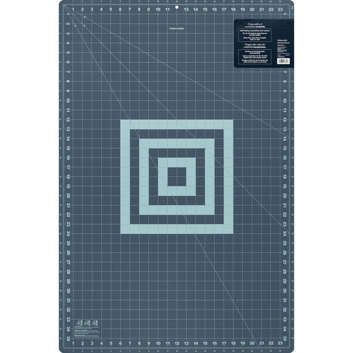 Fiskars 24" x 36" Self Healing Cutting Mat, Large Grid, Lilac Mountain Haze