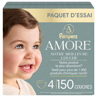 Pampers AMORE, Size 4, Our Best Diaper, 1 Pack (Count of 150)
