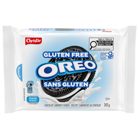 OREO Gluten Free Original Chocolate Sandwich Cookies, 342 g - Available at All In One Marketplace Canada