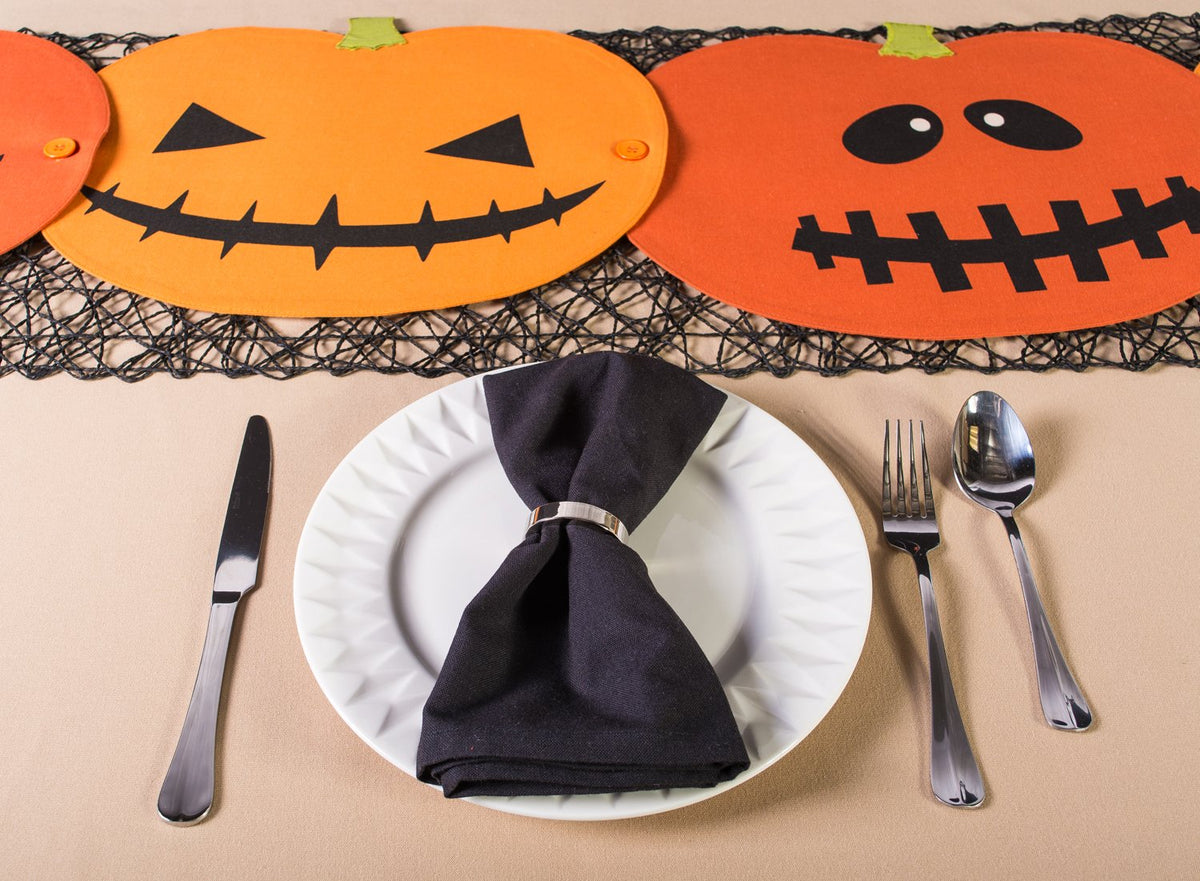 Chemin de table et sets de table Halloween DII Jack O' Lantern (lot de 4)