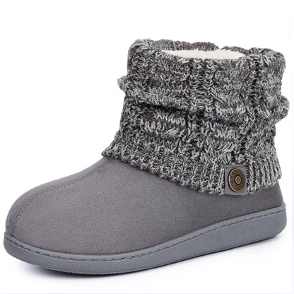 FamilyFairy Women's Bootie Slippers Warm Winter Boots Dark Grey, 7-8 🍁 All In One Marketplace Canada
