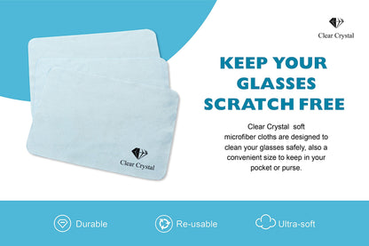 Glasses Cleaner kit - Eyeglass Cleaner including 3 Anti-Reflective Lens Cleaner bottles 125 ml Each, 3 Microfiber Cleaning Cloths, and a Screwdriver Key Chain - by Clear Crystal - Available at All In One Marketplace Canada