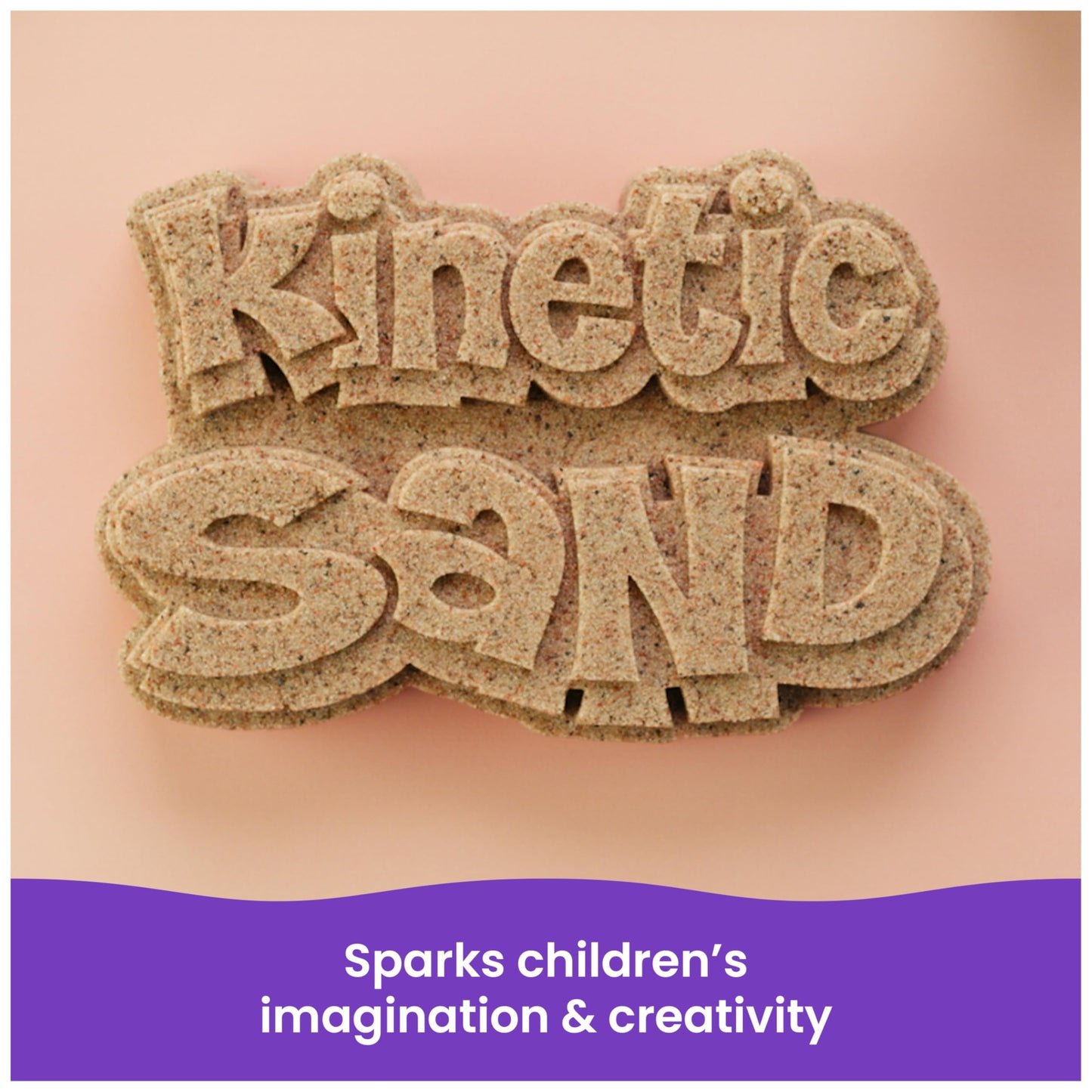 Kinetic Sand, 3lbs Beach Play Sand, Moldable Sensory Toys for Kids, Resealable Bag (Packaging May Vary), for Ages 3 and up