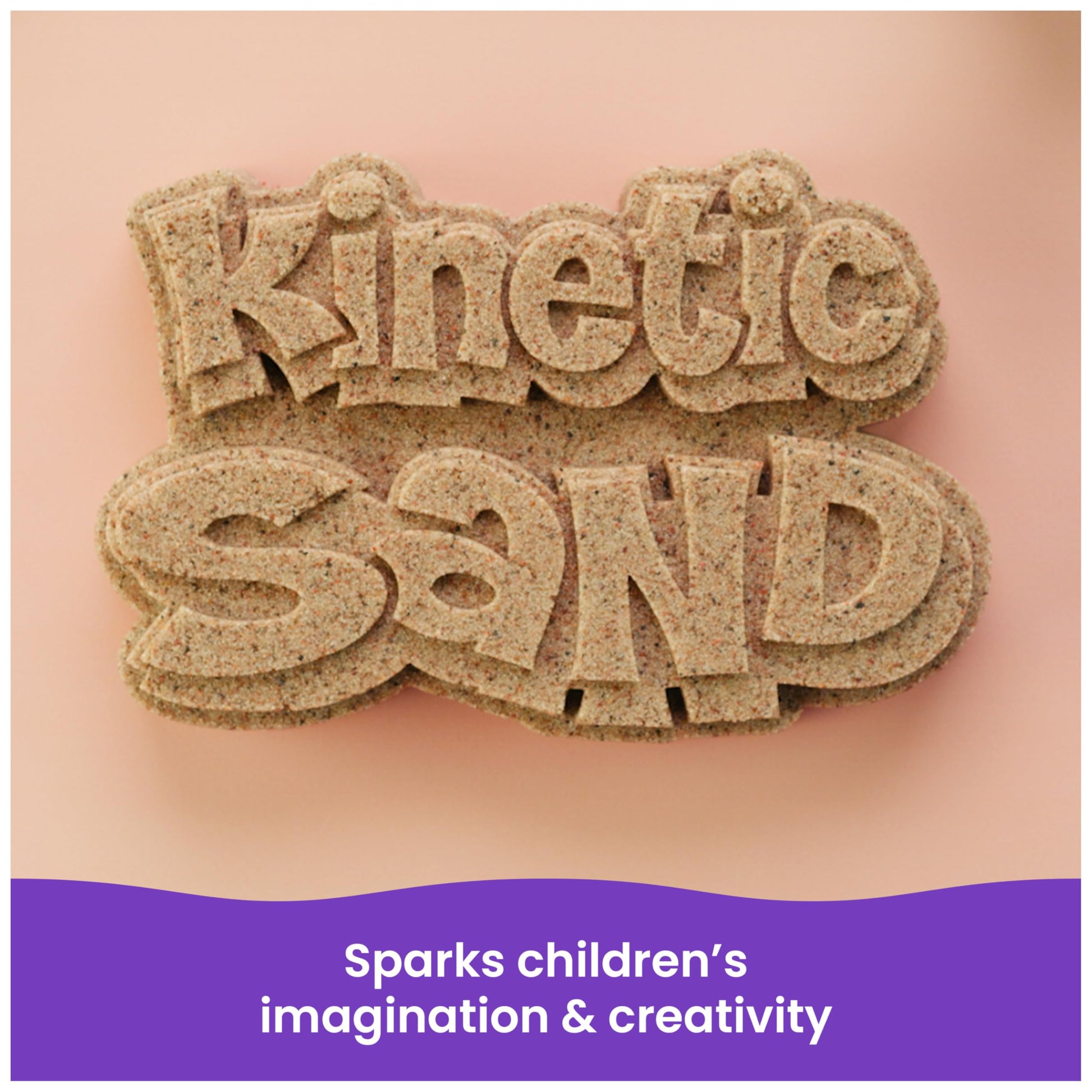 Kinetic Sand, 3lbs Beach Play Sand, Moldable Sensory Toys for Kids, Resealable Bag (Packaging May Vary), for Ages 3 and up
