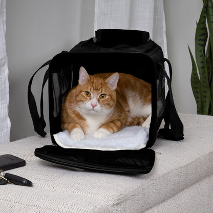 SHERPA Original Deluxe Airline Approved Pet Carrier, Medium, Black Sherpa