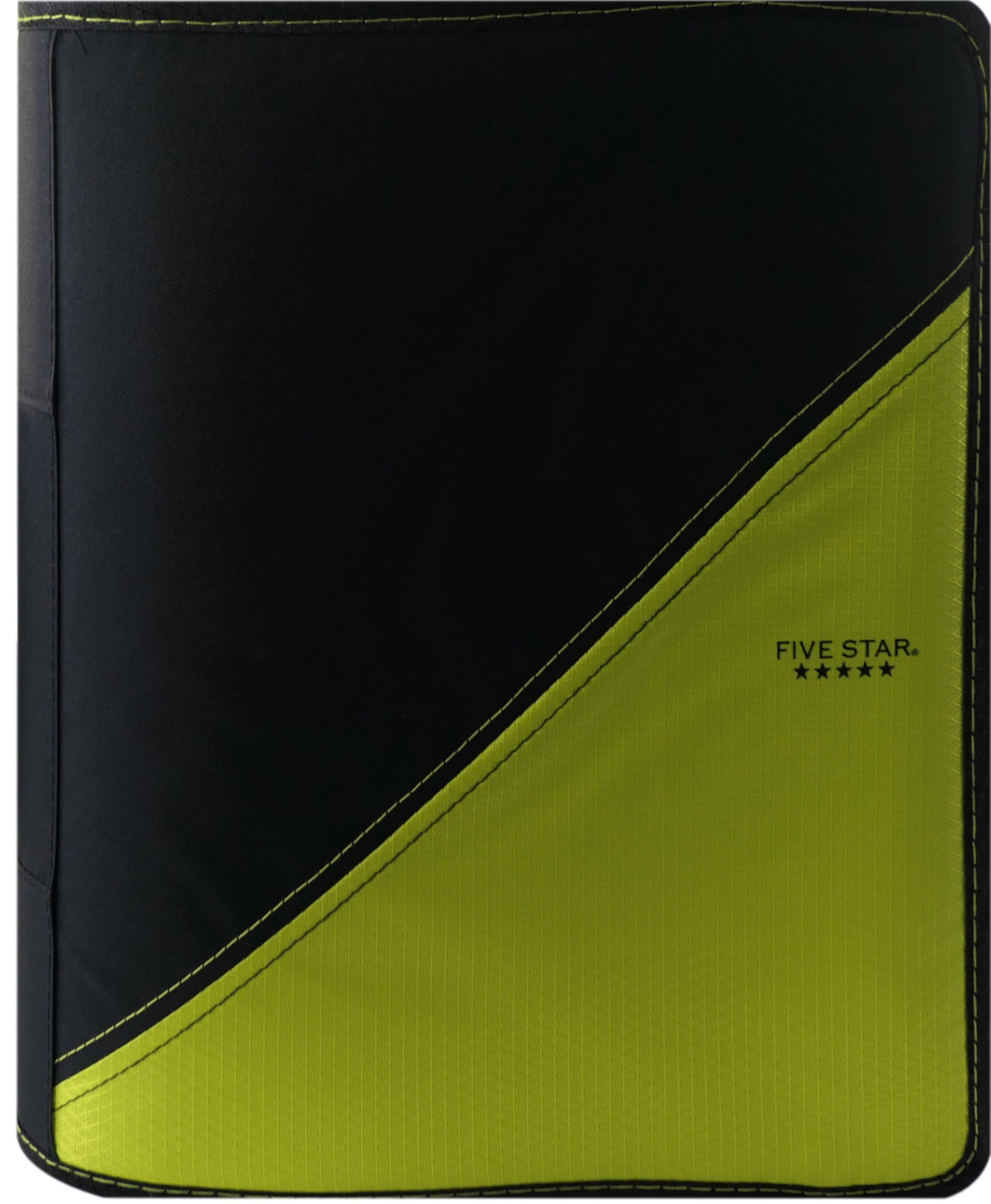 Five Star 3" Zipper Binder With Handle, 12.8" x 12.4", 1 Unit