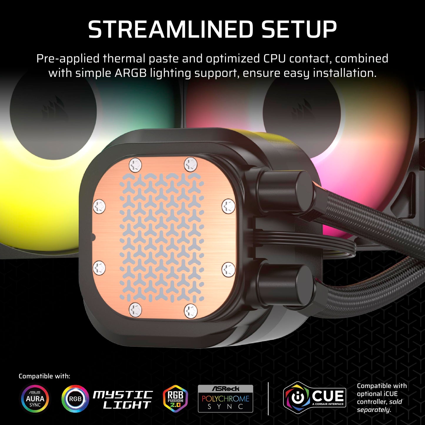 CORSAIR Nautilus 360 RS ARGB Liquid CPU Cooler – 360mm AIO – Low-Noise – Direct Motherboard Connection – Daisy-Chain – Intel LGA 1851/1700, AMD AM5/AM4 – 3X RS120 ARGB Fans Included – Black 🍁 All In One Marketplace Canada