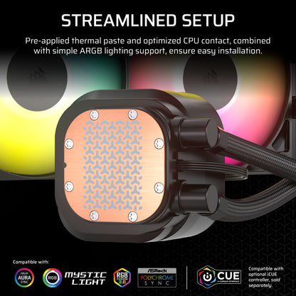 CORSAIR Nautilus 360 RS ARGB Liquid CPU Cooler – 360mm AIO – Low-Noise – Direct Motherboard Connection – Daisy-Chain – Intel LGA 1851/1700, AMD AM5/AM4 – 3X RS120 ARGB Fans Included – Black 🍁 All In One Marketplace Canada