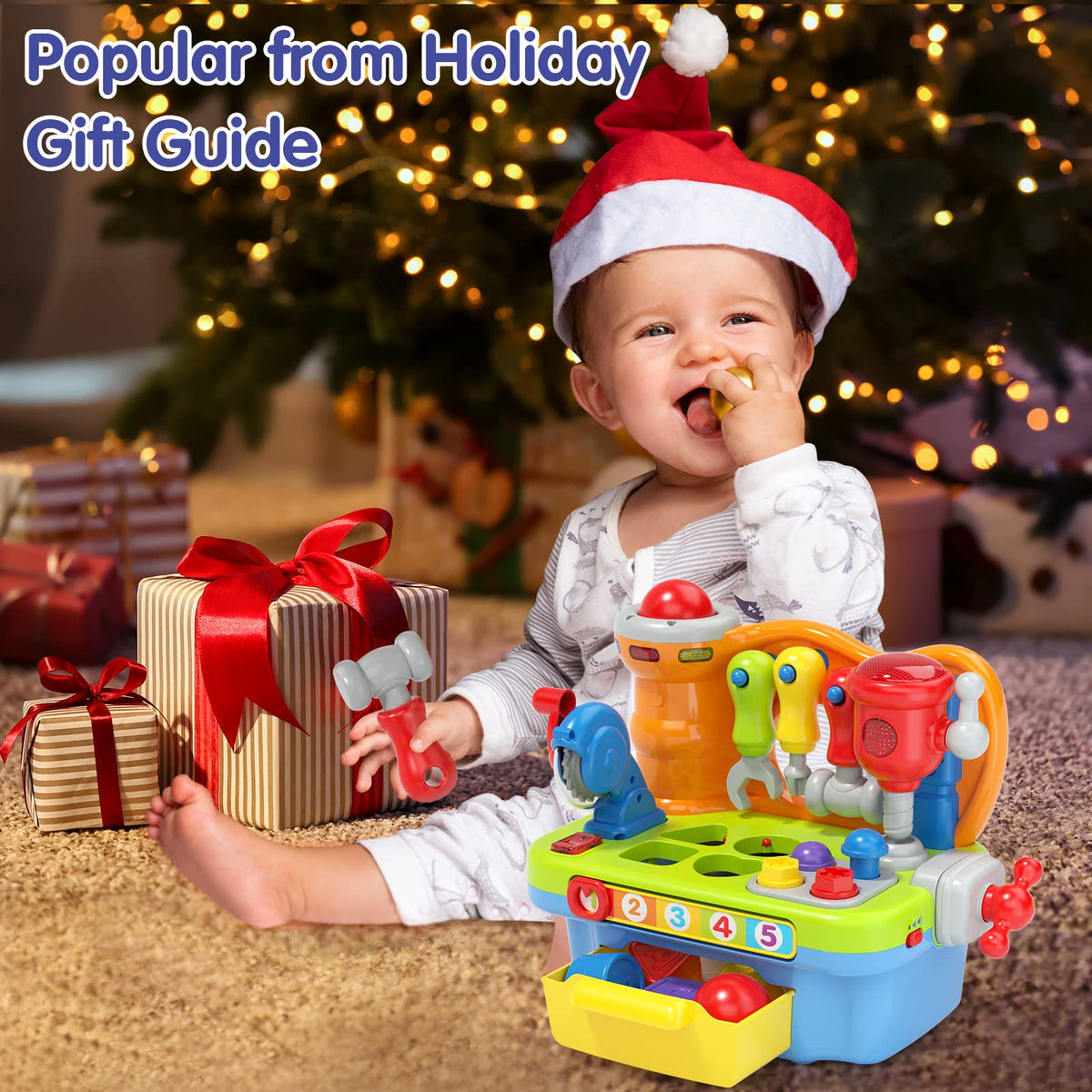 Toys for 1+ Year Old Baby Toys 12-18 Months Development, 9 in 1 Multifunction Music Light Workbench,Baby Boy Girl Toys Toddler Toys 1-2 Year Old Boy Gifts Educational Christmas Basket Stuffers 🍁 All In One Marketplace Canada