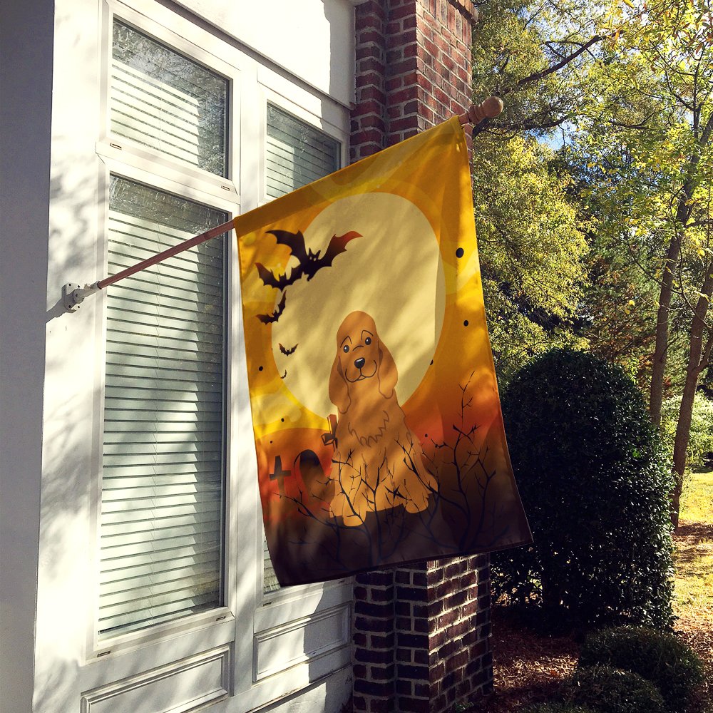 Drapeau de maison en toile Caroline's Treasures BB4361CHF Halloween Cocker Spaniel, grand, multicolore