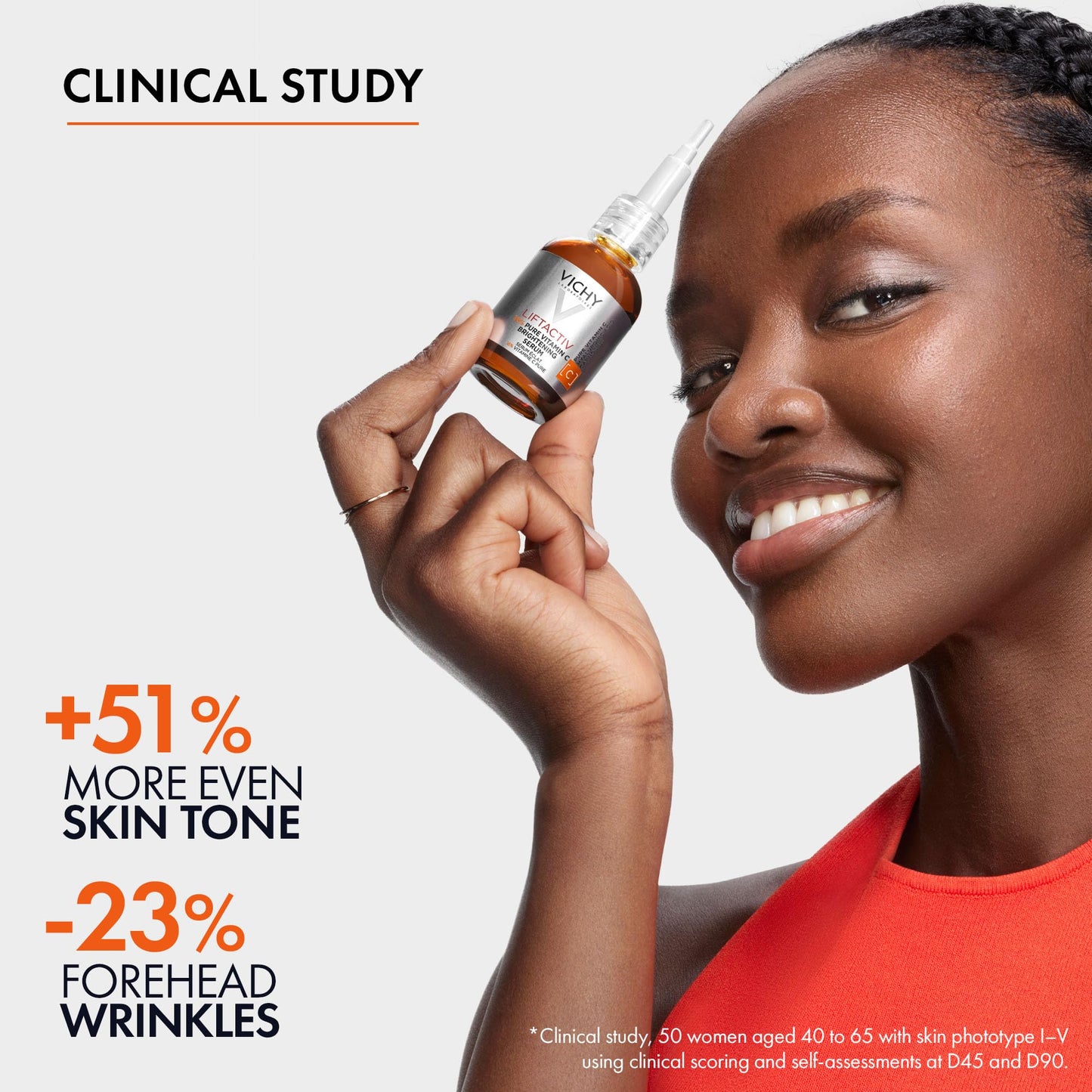 Vichy Vitamin C Serum for Face with Hyaluronic Acid & Glycerin. LiftActiv 16% Pure Vitamin C Serum for Brighter, Firmer & More Even-Toned Skin. Recognized by the Canadian Dermatology Association, 20ML - Available at All In One Marketplace Canada