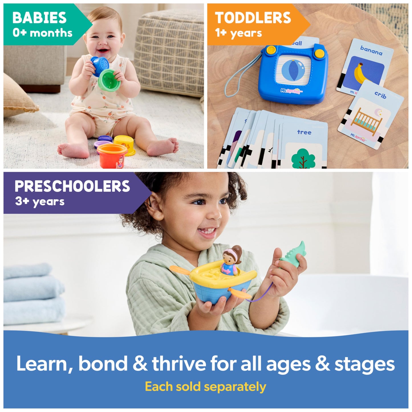 Ms. Rachel Official Spin Along Learning Wheel with 3 Learning Play Modes, Educational Toys & Toddler Toys for Girls & Boys Ages 1-3+ 🍁 All In One Marketplace Canada