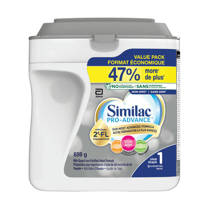 Similac Pro-Advance Step 1 Infant Formula Powder – 859g, Closest to Breast Milk with 2'-FL, Newborn & Up