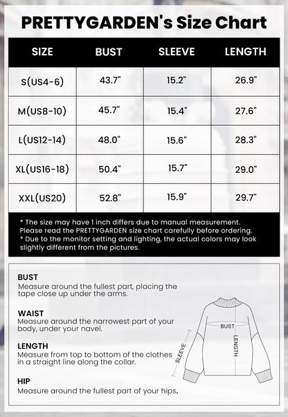 PRETTYGARDEN Women's Oversized Sweaters Fall Clothes Camel,M 🍁 All In One Marketplace Canada