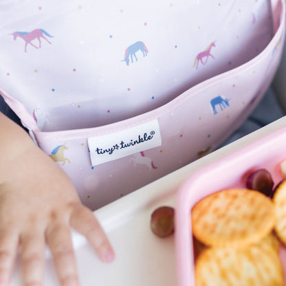 Tiny Twinkle - Mess-proof Easy Bib 3 Pack - Unicorn, Rainbow, Burgundy 🍁 All In One Marketplace Canada
