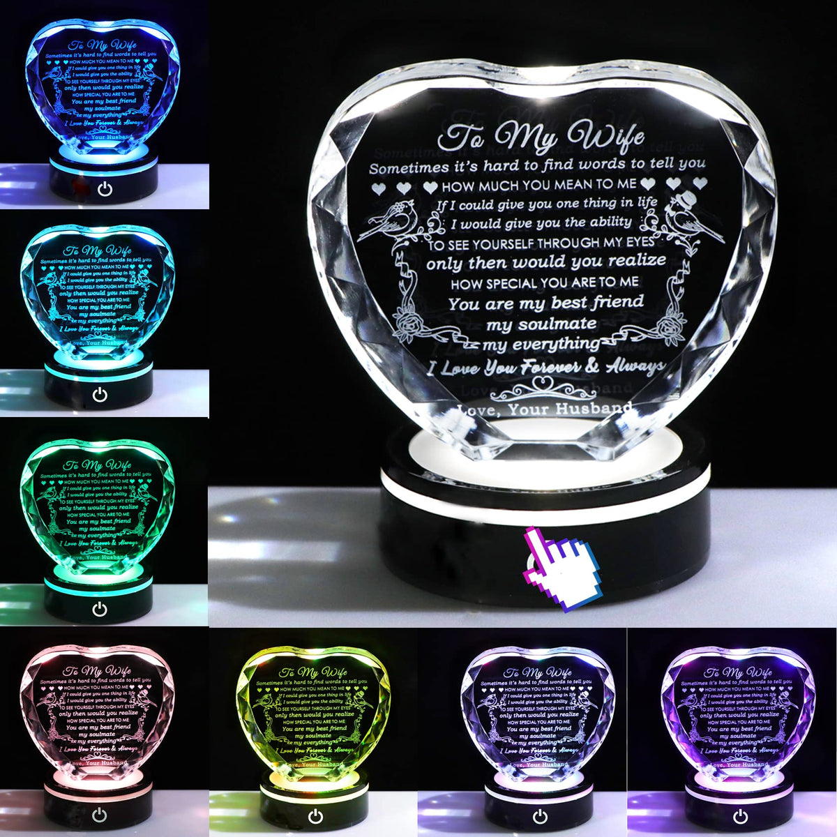 YWHL Gifts for Wife I Love You Gift Idea for Wedding Anniversary & Birthday 🍁 All In One Marketplace Canada