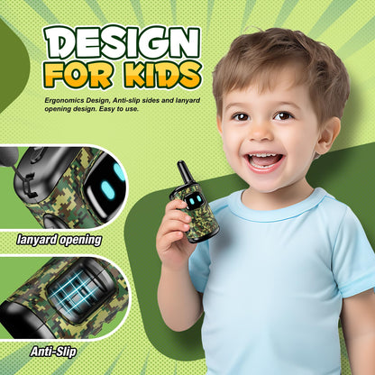 Walkie Talkies for Kids, Exssary Toys for Boys Girls 3-6 Walkie Talkie 3 4 5 6 Year Old Boy Gifts Christmas Birthday Gifts Camping Military Army Outdoor Toys for Kids 3-5 Camouflage Green 🍁 All In One Marketplace Canada