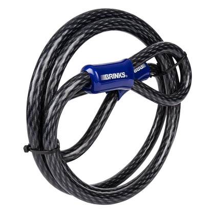 BRINKS - 7 ft x 5/8" Commercial Steel Braided Loop Cable - Heavy Duty Vinyl Wrap for Corrosion Protection 🍁 All In One Marketplace Canada