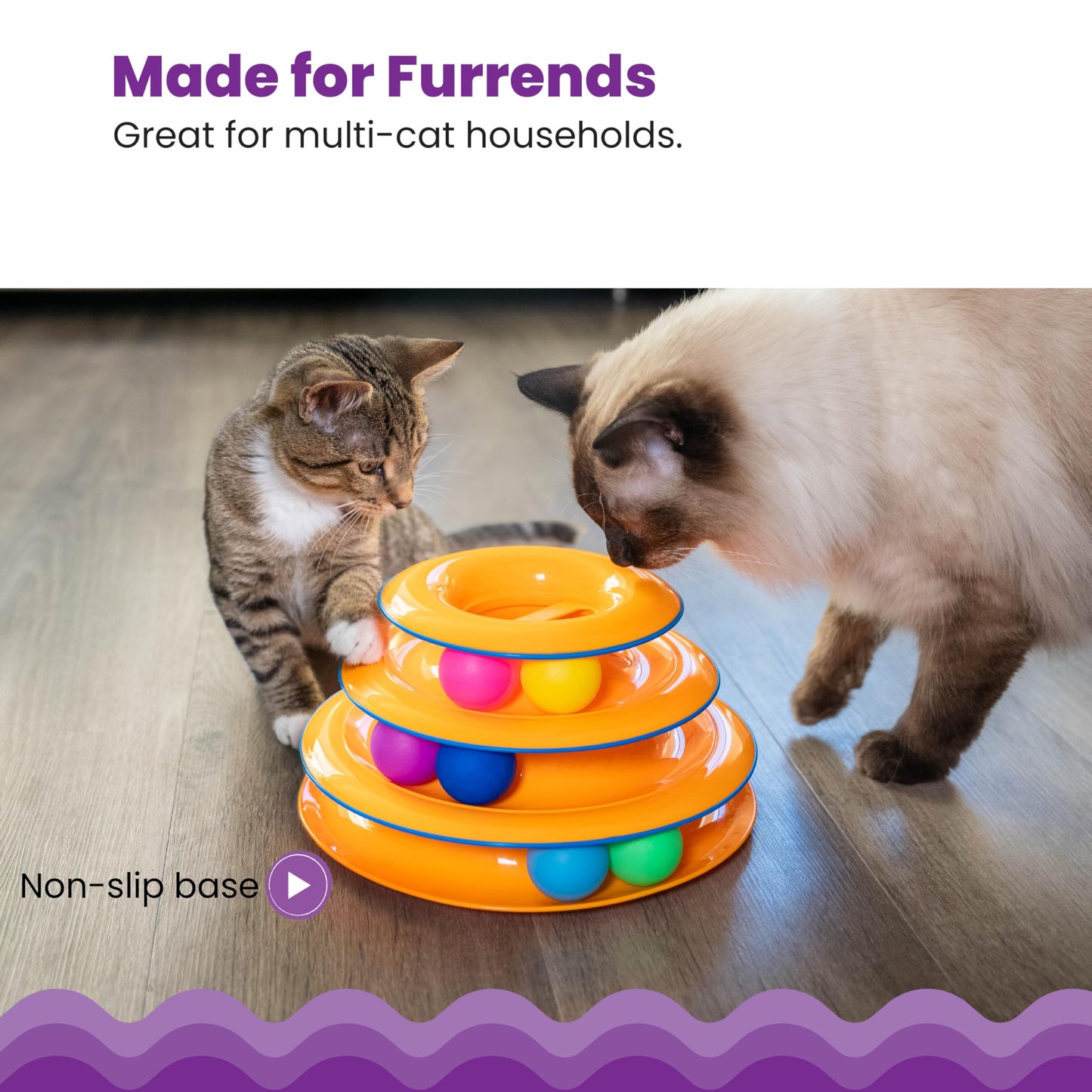 Petstages Tower of Tracks Interactive 3-Tier Cat Toy Catstages