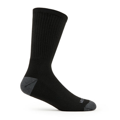 Fruit of the Loom Men's Dual Defense Crew Socks (12 Pack), Black, Medium (6 - 12) - Available at All In One Marketplace Canada