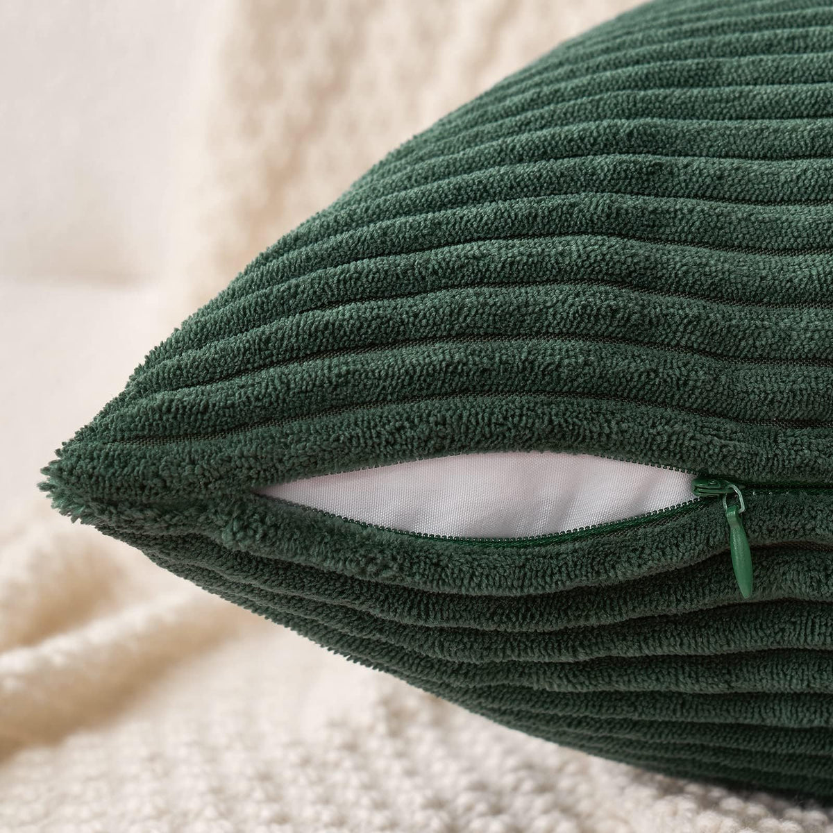 MIULEE Christmas Corduroy Throw Pillow Covers Set of 2 18x18 Army Green 🍁 All In One Marketplace Canada