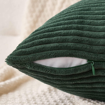 MIULEE Christmas Corduroy Throw Pillow Covers Set of 2 18x18 Army Green 🍁 All In One Marketplace Canada