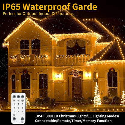 Tcamp Color Changing Christmas Lights 105FT 300 LED Christmas Tree Lights 🍁 All In One Marketplace Canada