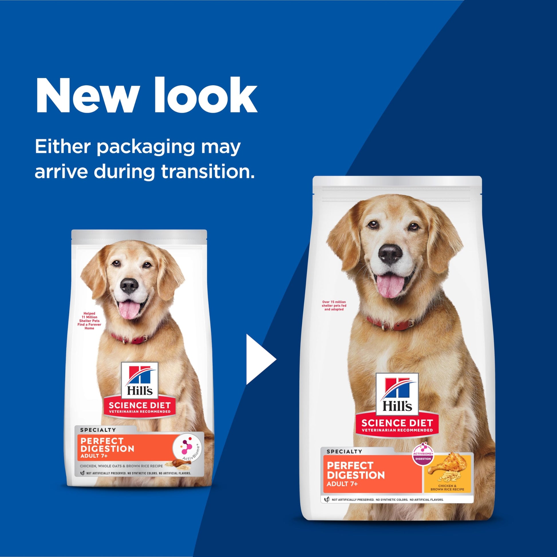 Hill's Science Diet Adult 7+ Perfect Digestion Chicken, Whole Oats & Brown Rice Recipe Dry Dog Food 10.0 kg Bag Hill's Science Diet