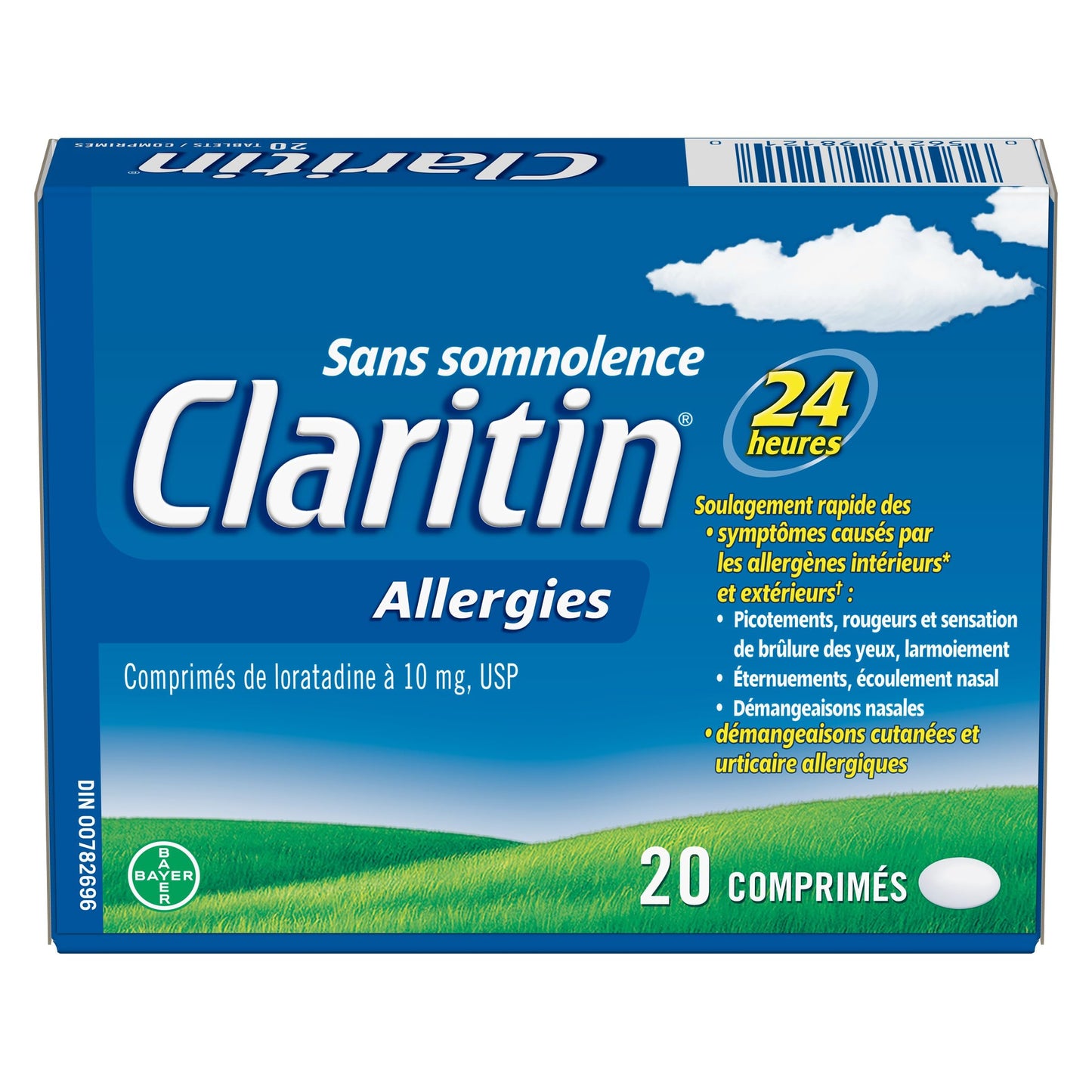 Claritin Allergy Medicine, 24-Hour Non-Drowsy Relief 10 mg, 20 Tablets - Available at All In One Marketplace Canada
