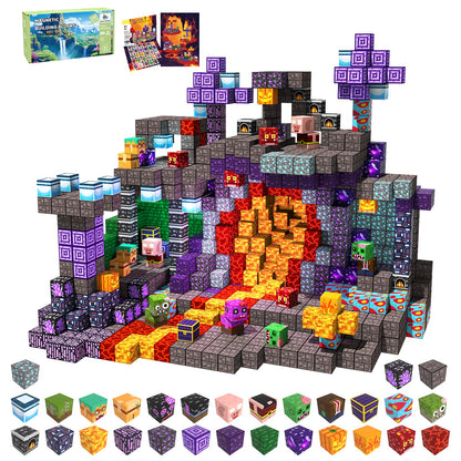 SSAWER Magnetic Blocks, 100PCS Toys Building Blocks Cubes Gifts for Girls 🍁 All In One Marketplace Canada