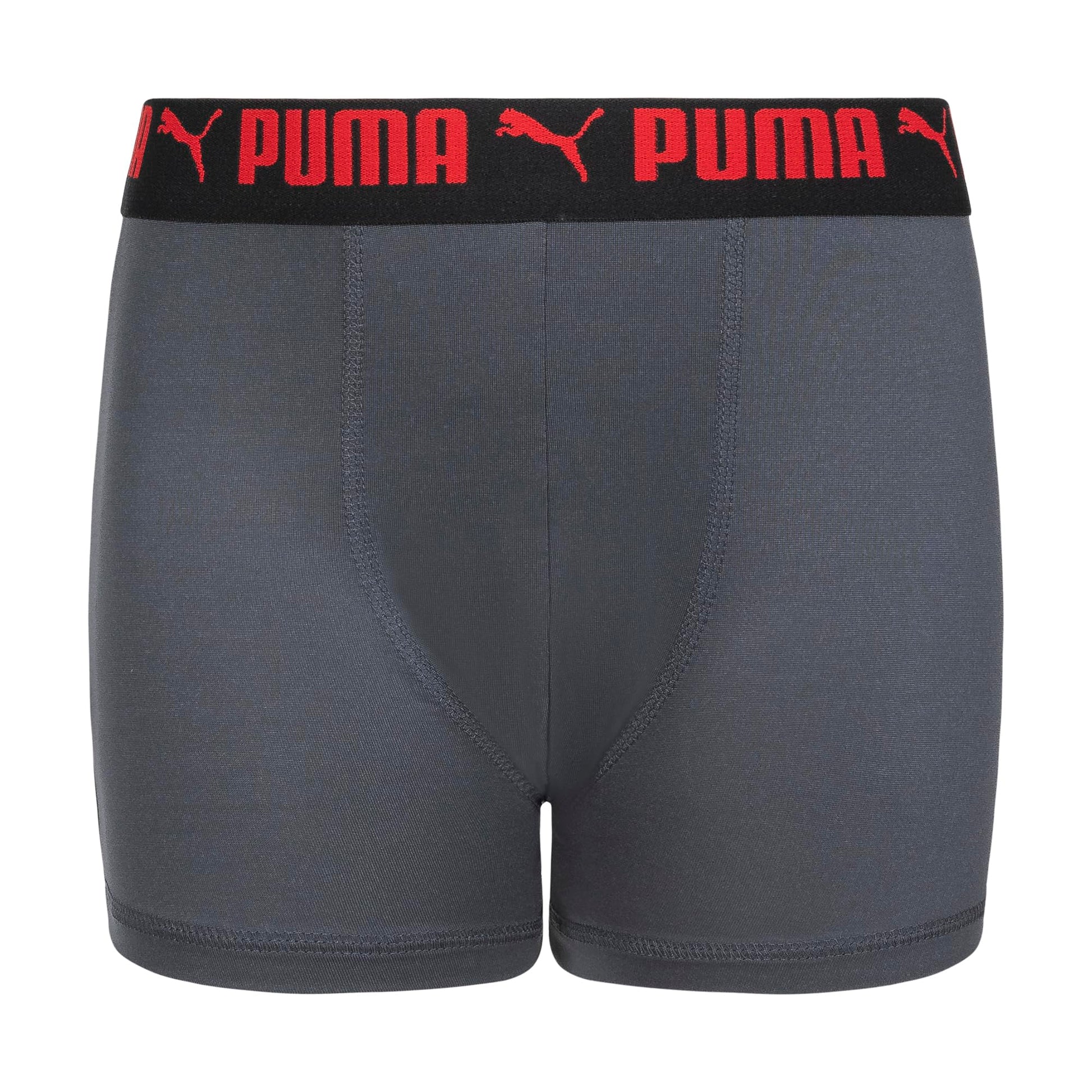 Puma Boys' 5 Pack Performance Boxer Briefs, Grey/Bright, Large PUMA