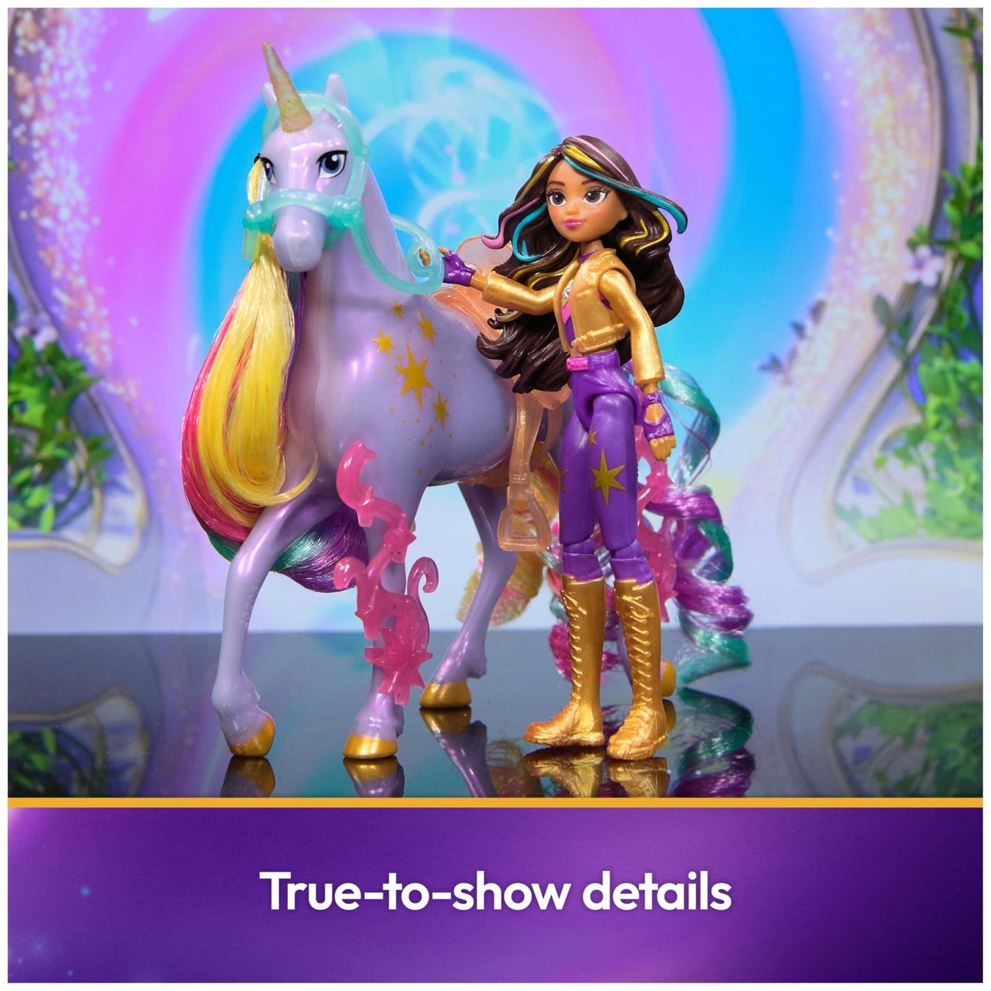 Unicorn Academy, Sophia & Wildstar Power of Friendship Set, Translucent Saddle & 2 Power Accessories, Dolls & Unicorn Toys for Girls Ages 4 and up Unicorn Academy